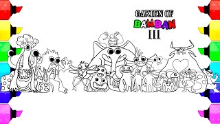 Garten Of Banban Chapter 3 New Coloring pages / Color All New Monsters / Cartoon - On & On [NCS] screenshot 1