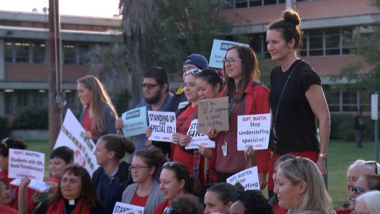 San Diego Unified Special Ed Teachers Stage Protest YouTube