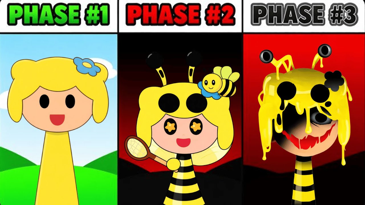 All Phases in New Incredibox Sprunki OC of Bea (Como lo mueve lo): From Phase 1 to Phase 3