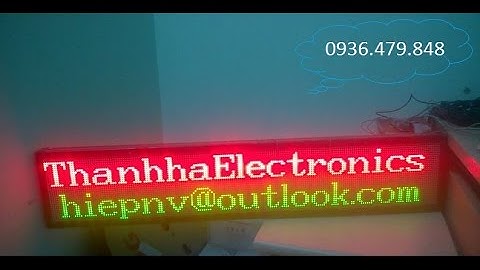 Bảng led matrix, led quảng cáo