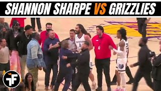 Shannon Sharpe and Tee Morant get into it on the court 😲