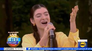 Lorde - Solar Power (Full Live Performance from Good Morning America)