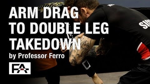 Arm Drag to Double Leg Takedown. #wrestling#bjj#jiujitsu