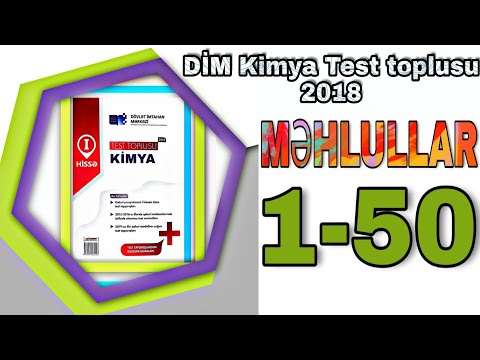 DİM Test toplusu 2018. Məhlullar 1-51