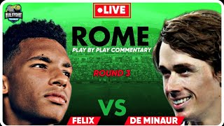 🎾AUGER ALIASSIME vs DE MINAUR | ATP Italian Open 2024 | LIVE Tennis Play-by-Play Stream