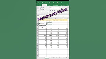 Excel interview Solutions| Large and small valu in Excel #exceltips #shorts #viralshorts #exceltech