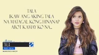 Maris Racal - Tala (Lyrics Video) HD chords