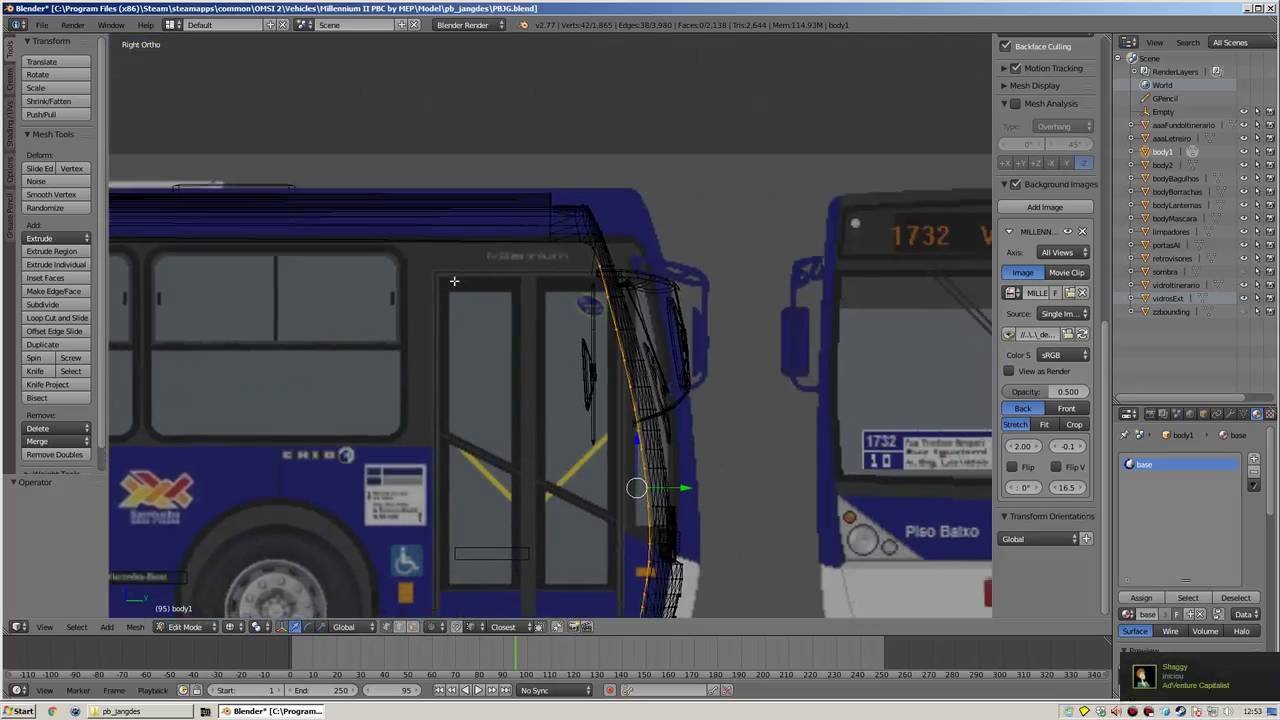 Dica de Blender: como editar um ônibus para outro padrão