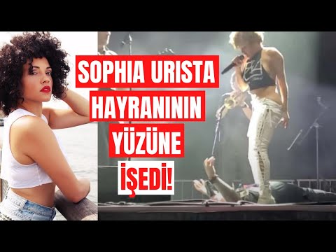 Şarkıcı Sophia Urista, konserinde hayranının yüzüne idrarını yaptı!