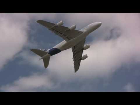 A video showcasing the Airbus A380 Demonstration at EAA Airventure 2009 in Oshkosh, Wisconsin. This was the first public demonstration by the A380 in the United States. The video is actually a compilation of both the arrival and departure demonstrations...so the demonstration did not have that many missed approach passes. Enjoy!