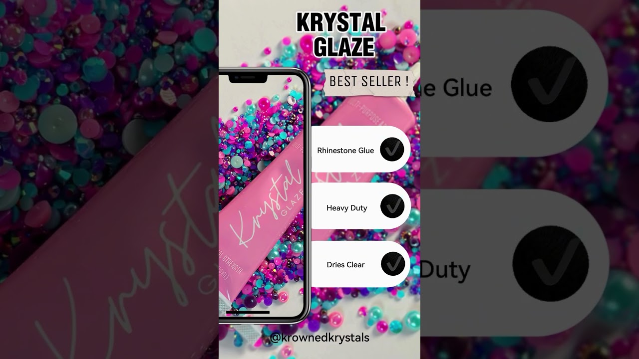 Embrace your inner artist with Krystal Glaze Glue! 💎✨ Creating