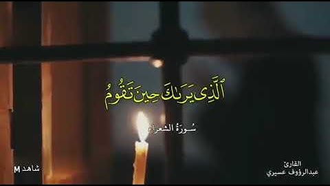 سوره الشعراء - القارئ عبد الرؤوف عسيري