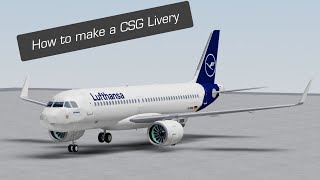 UPDATED | How to make a Basic CSG Livery | Roblox Studio Tutorial