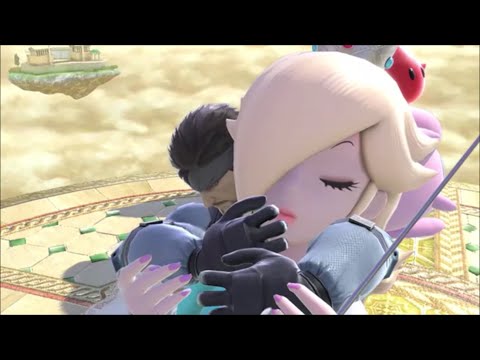 スマブラSP　ロゼッタ（眠り表情）にスネークの掴み