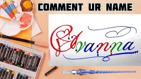 Ivanna Name Signature Calligraphy Status | How to Draw, Cursive Calligraphy with Cut Marker