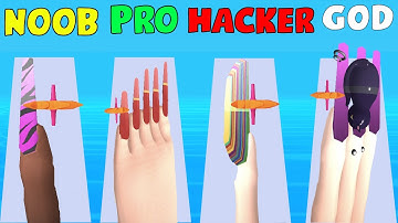 NOOB vs PRO vs HACKER vs GOD in Nail Cut!