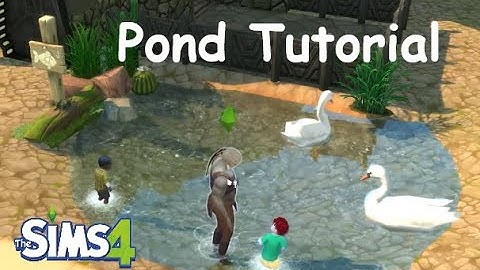 How to build a pond in The Sims 4 Base Game update no mods easy tutorial