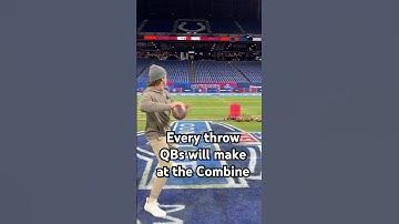 Every throw QBs will make at the NFL Combine 🎯 #NFLPartner