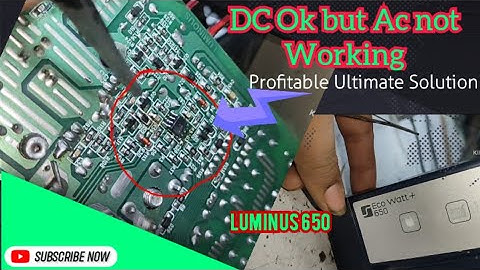 luminous eco watt 650 charging light blinking#repairing #training