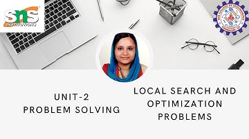 Local search&optimal problem|GULSHAN BANU/SNS INSTITUTIONS