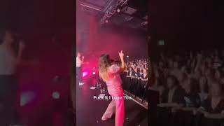 We’ve been asking you guys to sing ‘Fuck It I Love You’ on tour with us… this is how it went