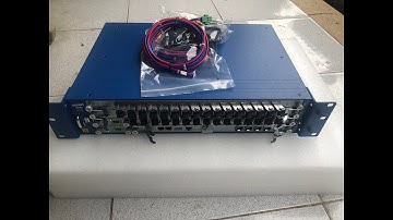 Deploying actual Gpon fiber optic television and Internet Part 2 install OLT