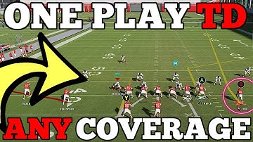 EASY ONE PLAY TOUCHDOWN THAT BEATS EVERY COVERAGE! MADDEN 21 MONEY PLAY!