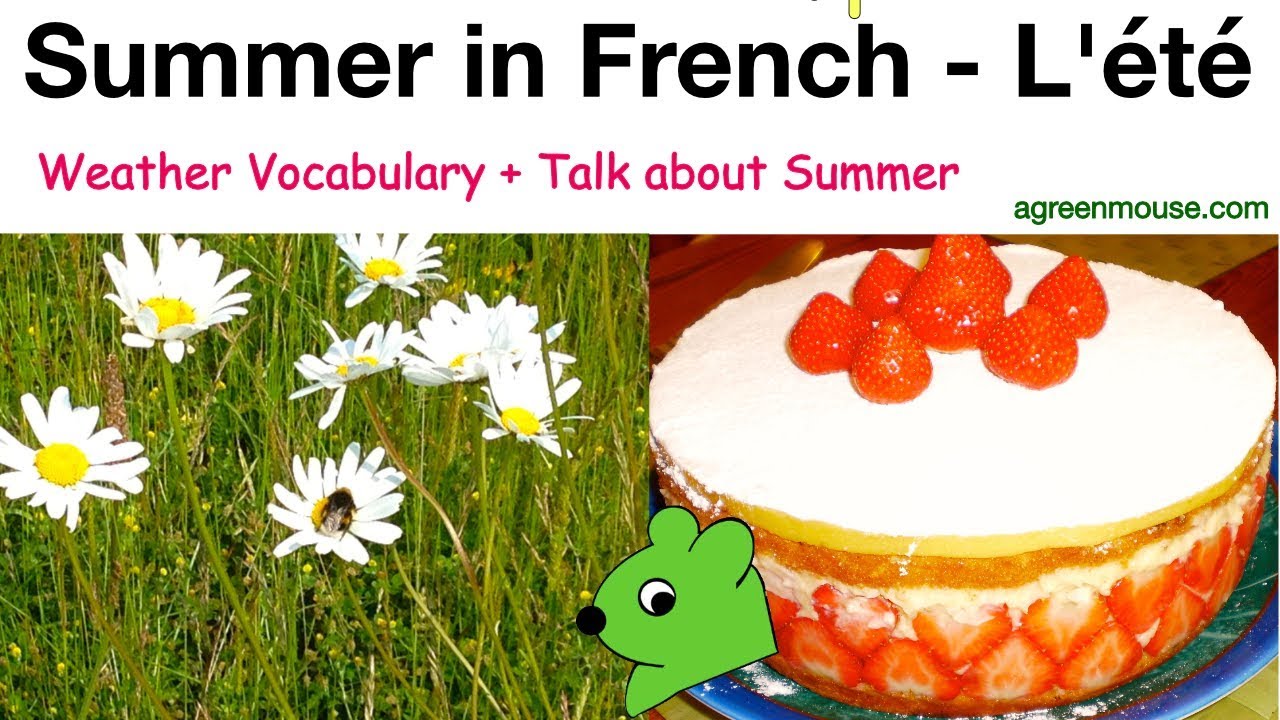 essay on summer in french