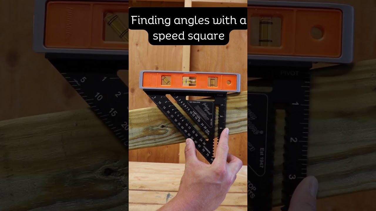 Finding Angles With A Speed Square Diy Tools