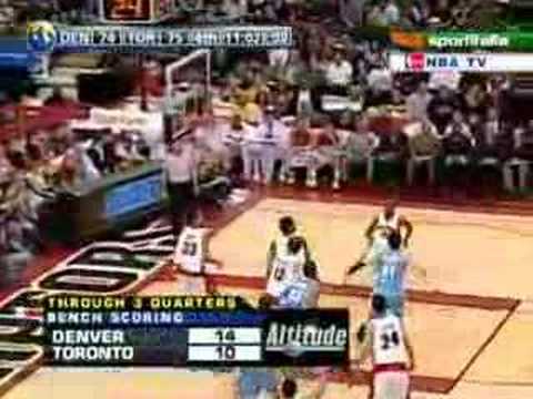 Allen Iverson 36pts vs Chris Bosh Toronto Raptors07/08 NBA * Big Comeback