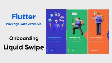 Flutter Onboarding Animation UI | Liquid Swipe package