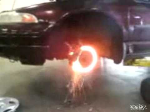 Rotor Burns Until It Explodes - YouTube