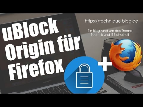 Firefox- uBlock Origin benutzen und installieren