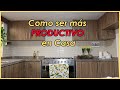 COMO SER MÁS PRODUCTIVO EN CASA 🧼 como me organizo en casa para ser mas productiva 🧺