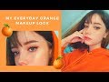My Everyday Orange Makeup Look 🧡