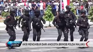 Viral..!! Goyang kaka Enda Brimob Polda Maluku