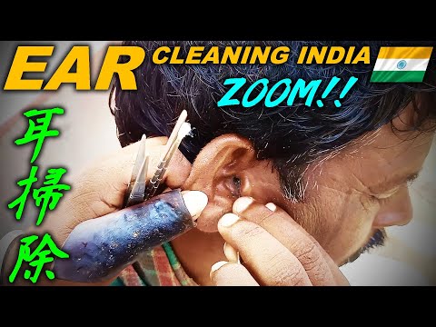 インドの耳そうじ 路上の耳かき Ear Cleaning India ASMR