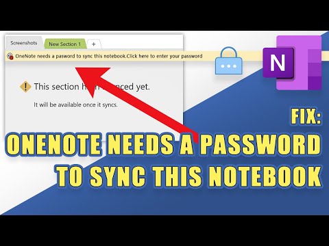 Fix ‘OneNote Needs a Password to Sync this Notebook’ Error