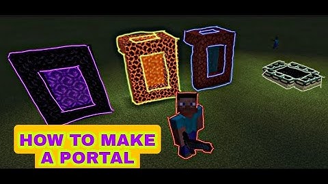 How To Make A Portal To NETHER  HEAVEN and END in Craftsman
