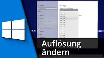 Wo kann ich die Auflösung ändern?