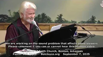 RE-UPLOAD Pastor Bob Joyce - September 7, 2025 Music Service - Household of Faith Church, Benton, AR