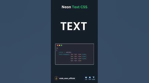 Save it 🏮 Neon Text CSS   🤩 Source Code Available in GitHub & Telegram Link in Bio 🔥!! FOLL