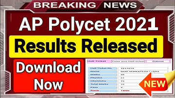 AP POLYCET RESULTS RELEASED NOW | HOW TO CHECK RESULTS 2021
