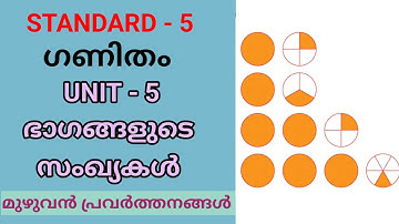 ഭാഗങ്ങളുടെ സംഖ്യകൾ | STD 5 MATHS UNIT 5 | CLASS 5 NEW MATHS TEXTBOOK CHAPTER 5 | Edu Mate