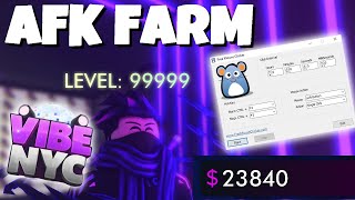 How To Level Up FAST And Get TONS Of Money In Vibe NYC ! (AFK Farm) Roblox