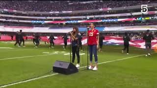 Ha Ash Himno EEUU En El Estadio Azteca (NFL) 2019