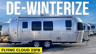 HowTo: DeWinterize an Airstream Flying Cloud 23FB Travel Trailer