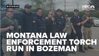 Montana Law Enforcement Torch Run passes through Bozeman