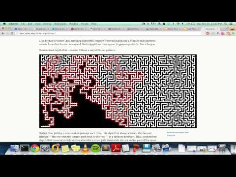 depth first maze generation