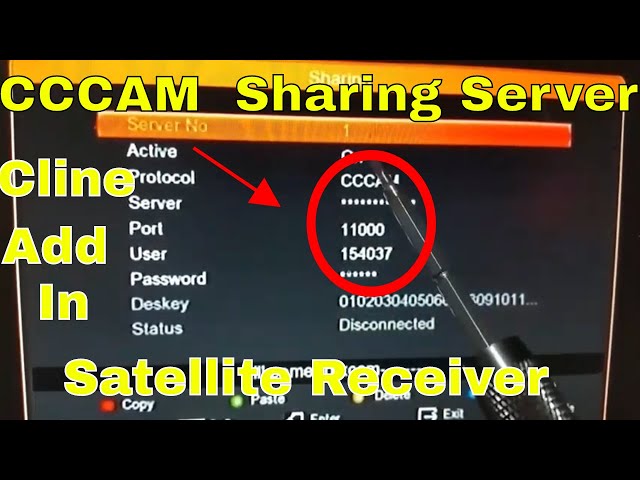 Cline Sharing Server add in Ecolink Ei7000 Plus Newsat i5000 | dishtv Cccam class=
